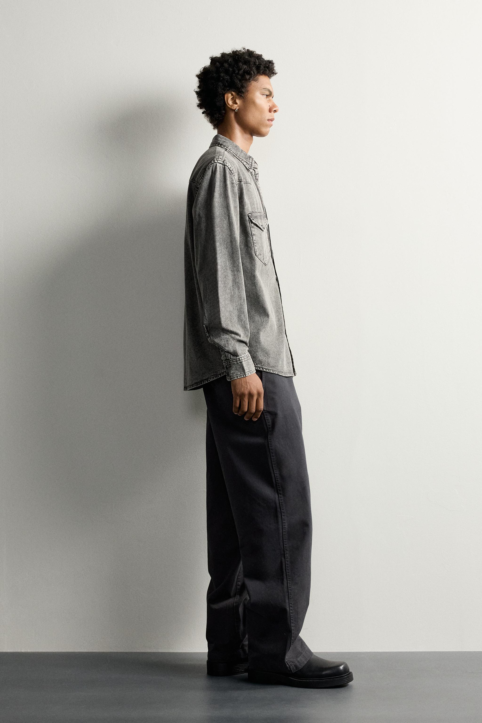 REGULAR FIT DENIM WESTERN SHIRT