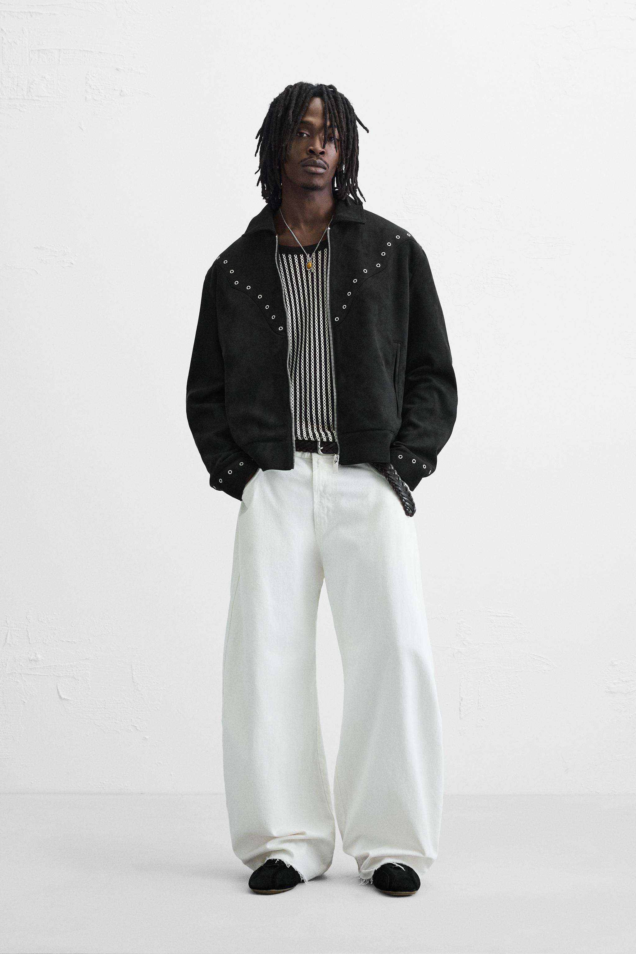 フェイクスエードジャケット　zara フェイクスエード ジャケット - エクリュ | ZARA Japan / 日本