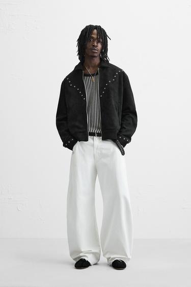 CHAMARRA EFECTO ANTELINA - Negro de Zara