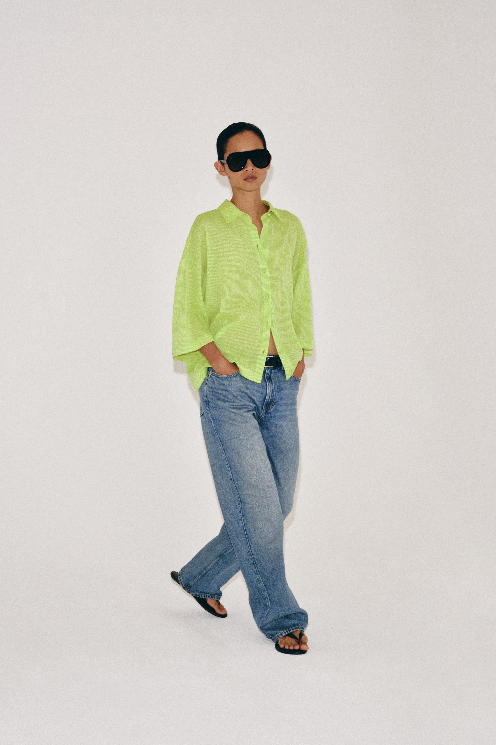 SHORT SLEEVE SHIRT ZW COLLECTION — Green