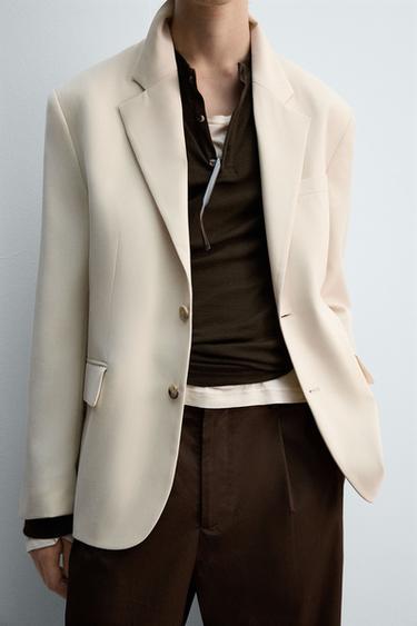 BLAZER RELAXED FIT LIMITED EDITION - Ecru by Zara - Image 5