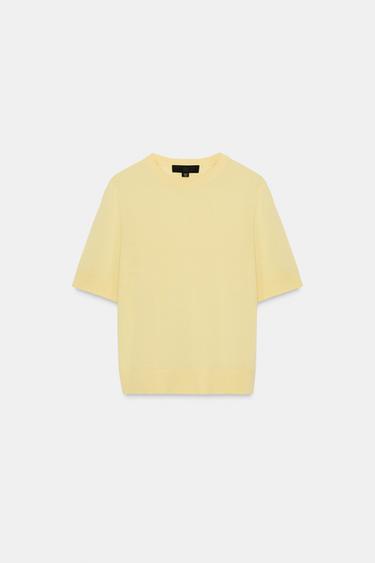TOP 100 % LAINE - Jaune de Zara - Image 0