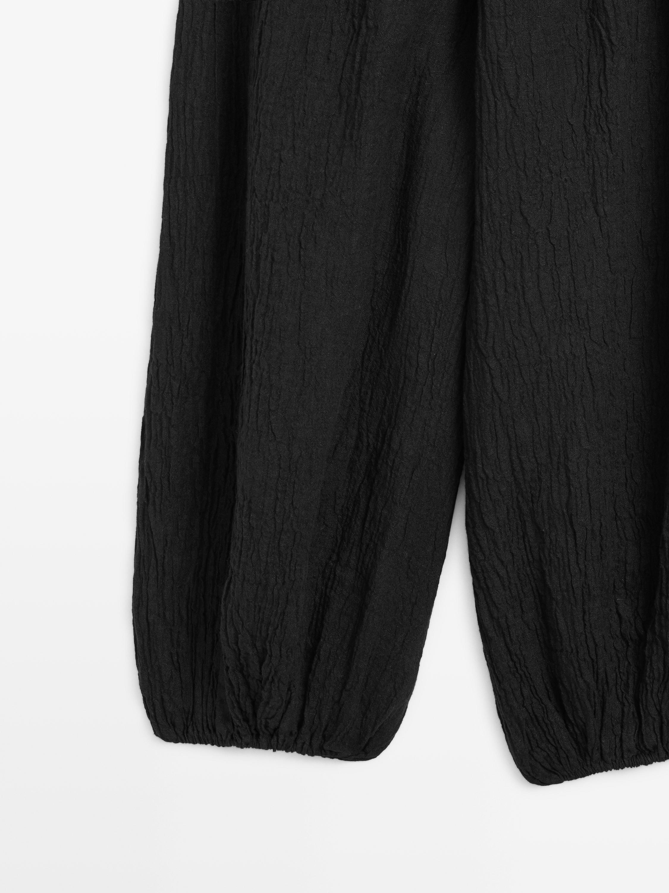 Linen sarouel trousers