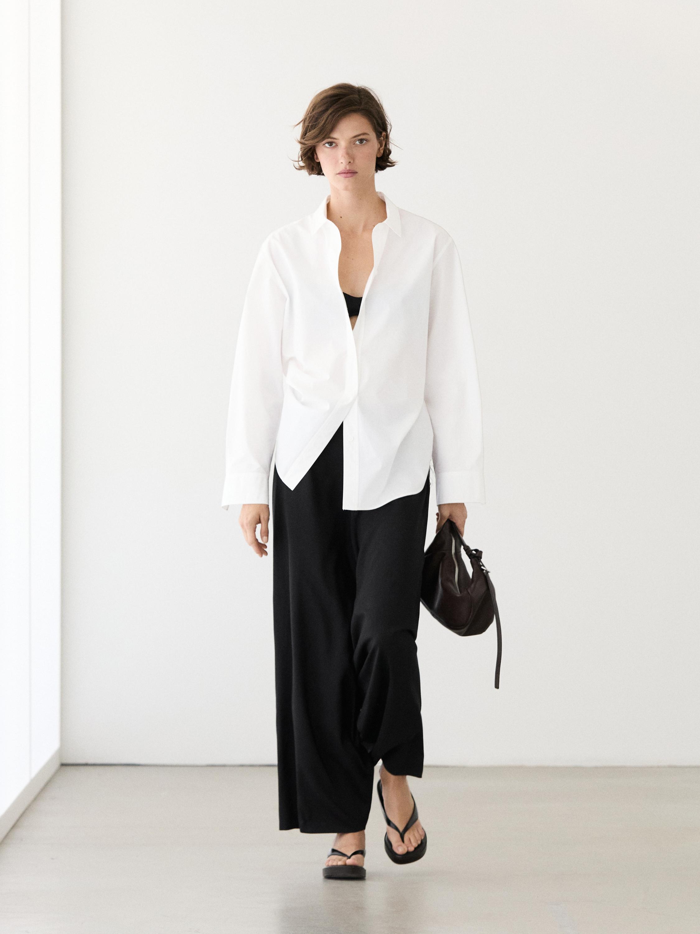 Chemise en popeline 100 % coton