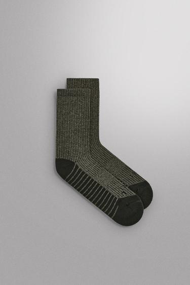2-PACK OF TECHNICAL TRAINING SOCKS - Green by Zara