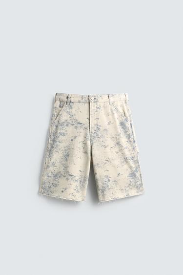 BERMUDA À POCHE DE CHARPENTIER AVEC IMPRIMÉ ABSTRAIT - Imprimée de Zara - Image 6
