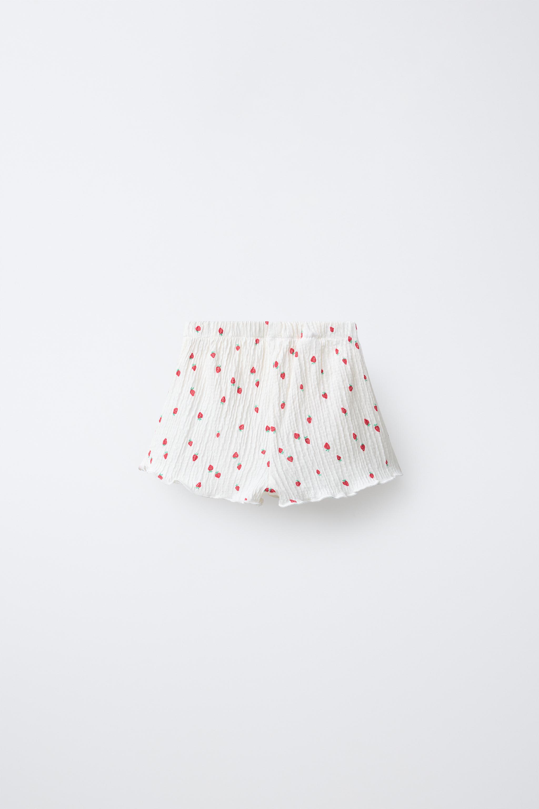 STRAWBERRY TEXTURED SHORTS
