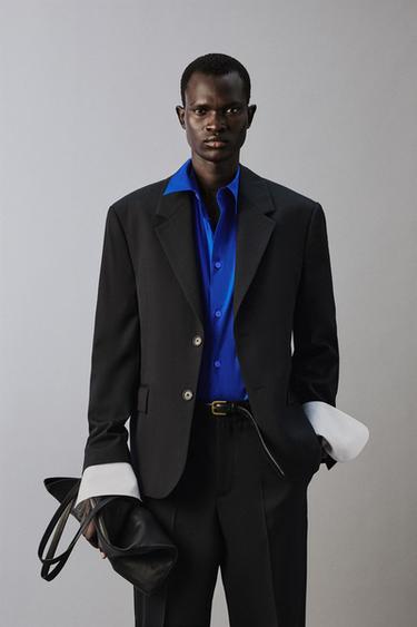 ANZUGBLAZER AUS 100 % WOLLE – LIMITED EDITION - Schwarz von Zara