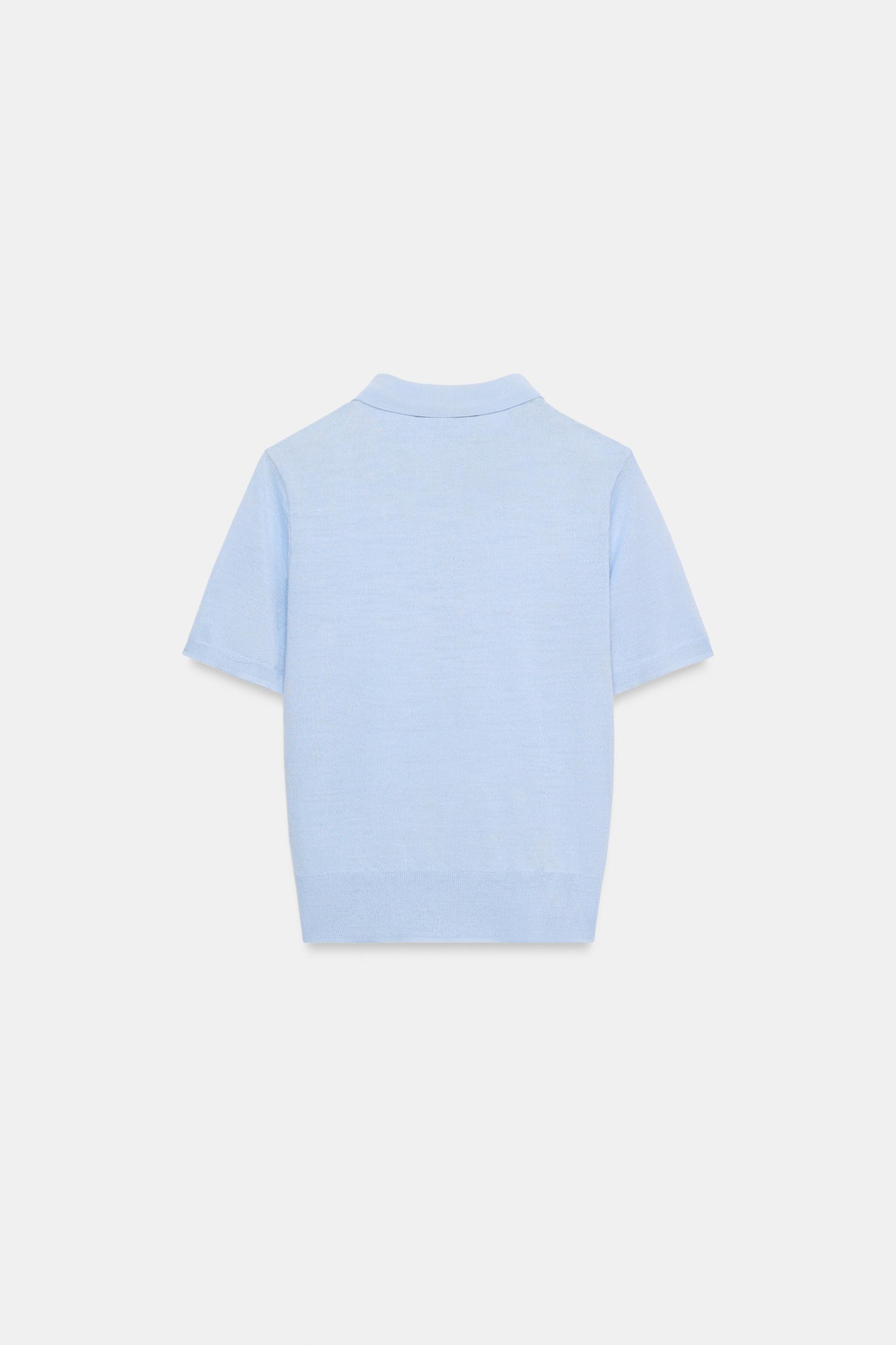Zara KISA KOLLU ÖRGÜ HIRKA görsel 8