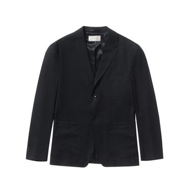 BLAZER COSTUME 100 % LIN - Bleu marine de Zara