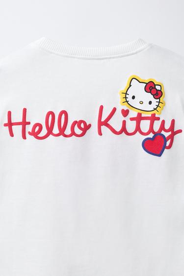 T-SHIRT CŒUR À CARREAUX VICHY HELLO KITTY © SANRIO - Écru de Zara - Image 3