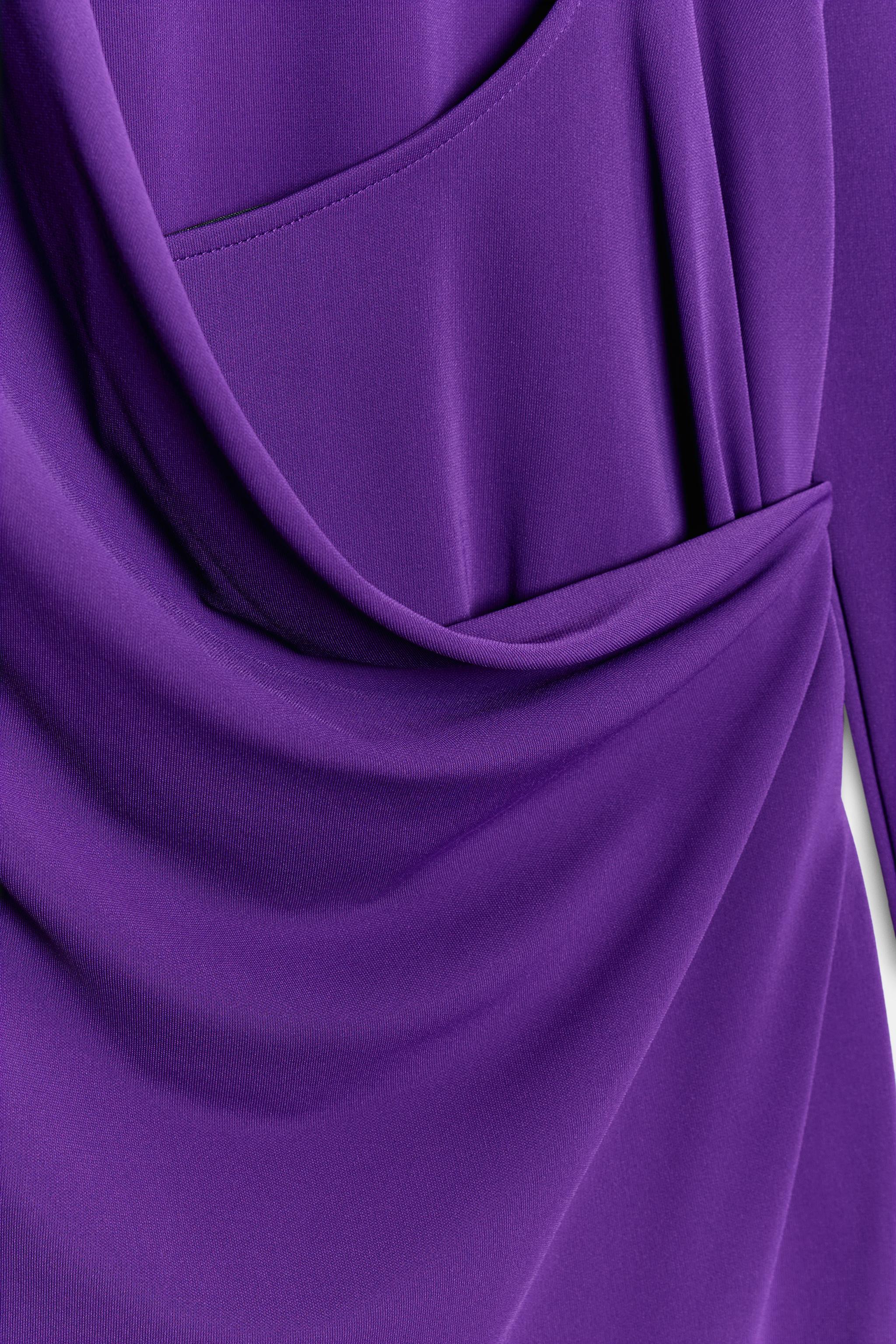 DRAPED OPEN-BACK DRESS