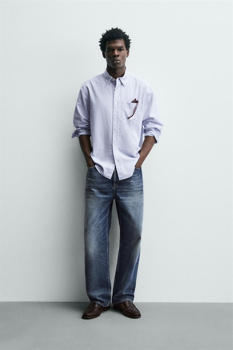 DOKULU OXFORD GÖMLEK