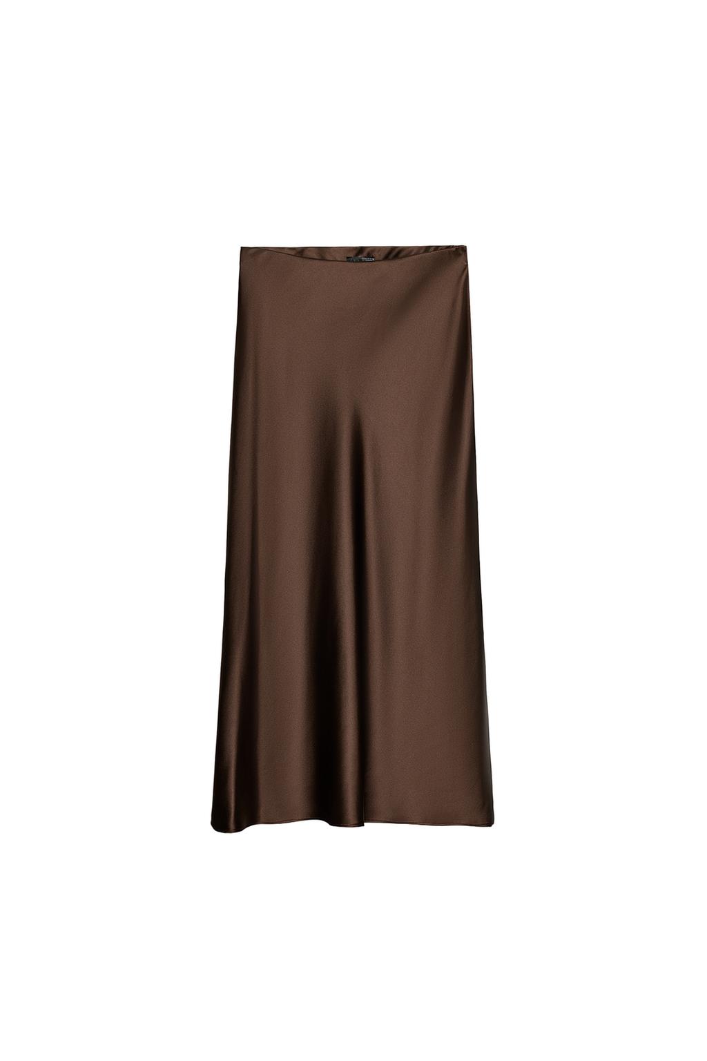 SATIN MIDI SKIRT - image 3
