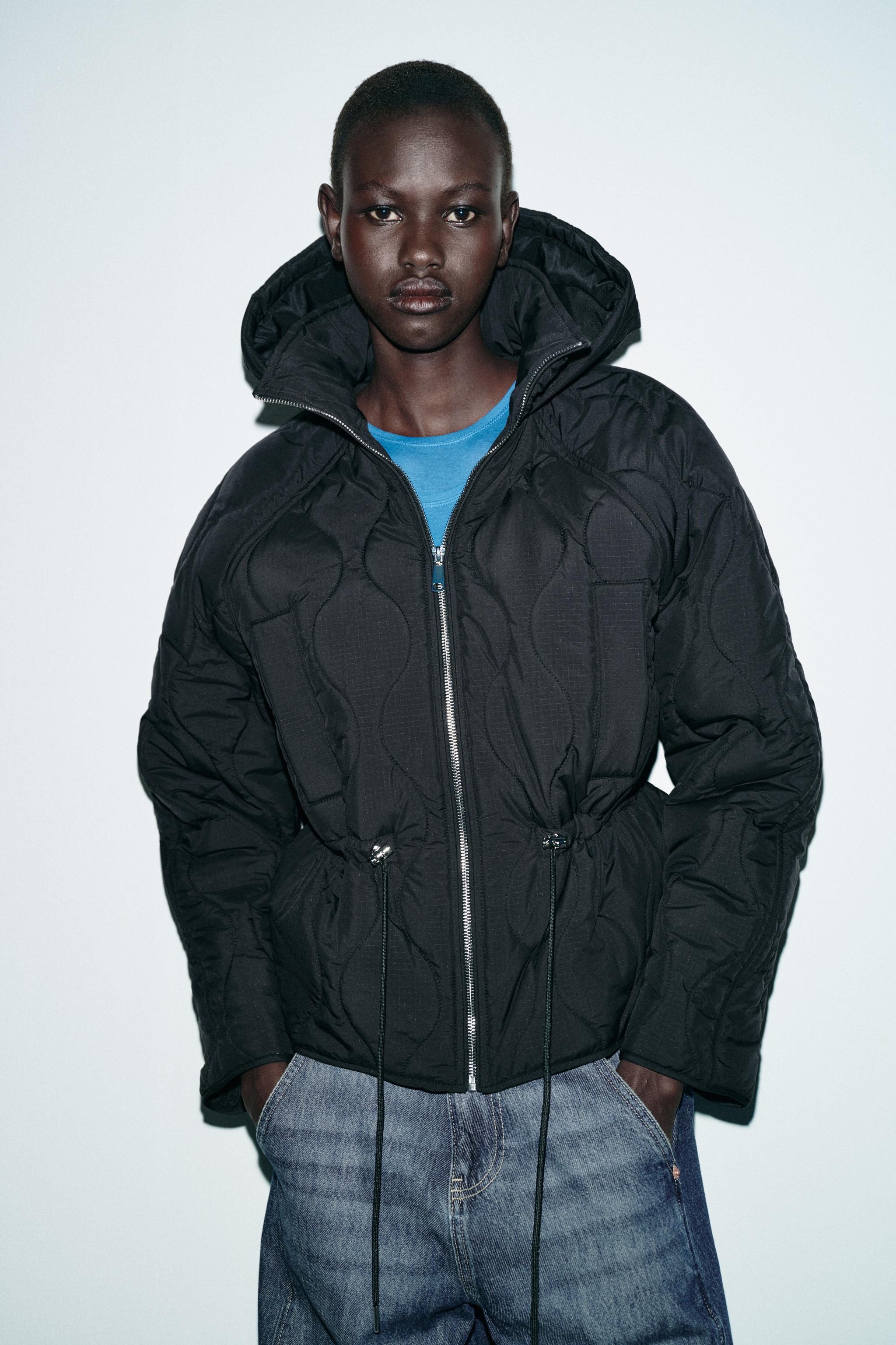 HOODED PUFFER JACKET - Black | ZARA United States