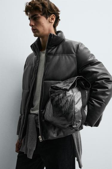 BOLSO SHOPPER EFECTO BRILLO - Negro de Zara - Imagen 0