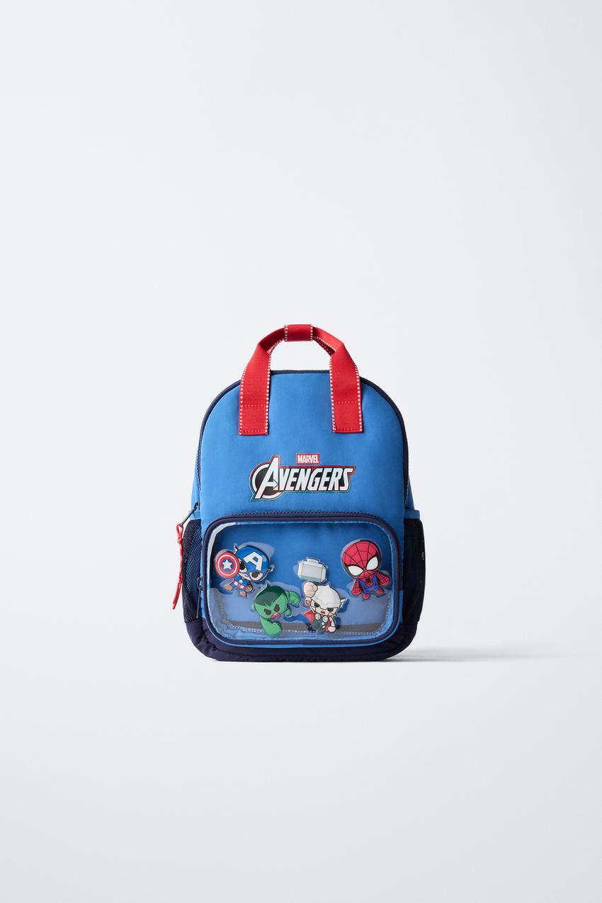avengers kids backpack Marvel's Classic 2-Piece 16" & Lunch Box Set Fo Bioworld Officially Licensed merchandise Marvel Avengers 15" Kids Backpack