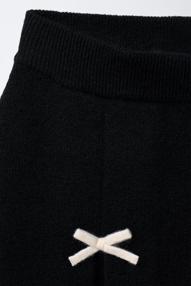 KNIT SKIRT WITH BOWS - Black by Zara - Image 2