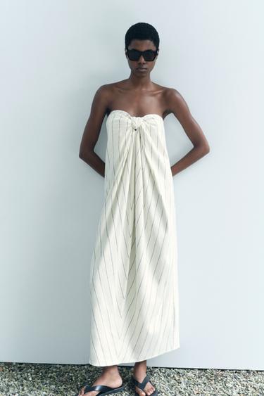 ROBE NŒUD RAYURES - rayures de Zara
