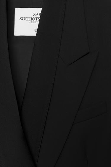 WOOL BLEND BLAZER SOSHIOTSUKI X ZARA - Black by Zara - Image 4