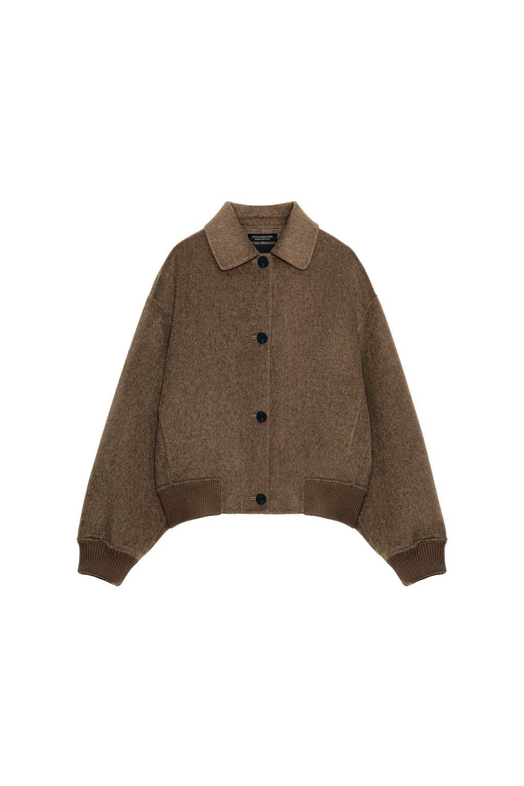 WOOL BLEND BOMBER JACKET ZW COLLECTION - image 3