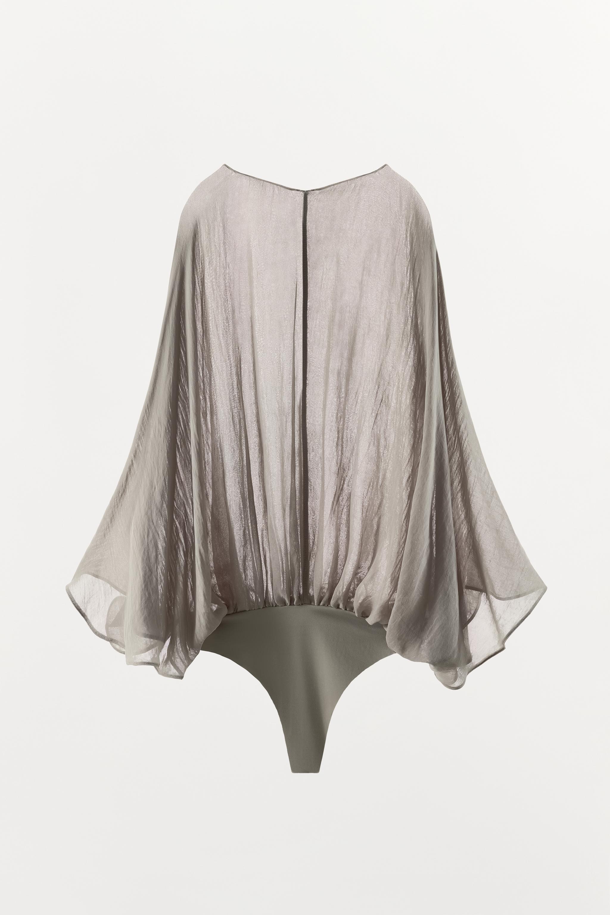 FLOWY SEMI-SHEER BODYSUIT