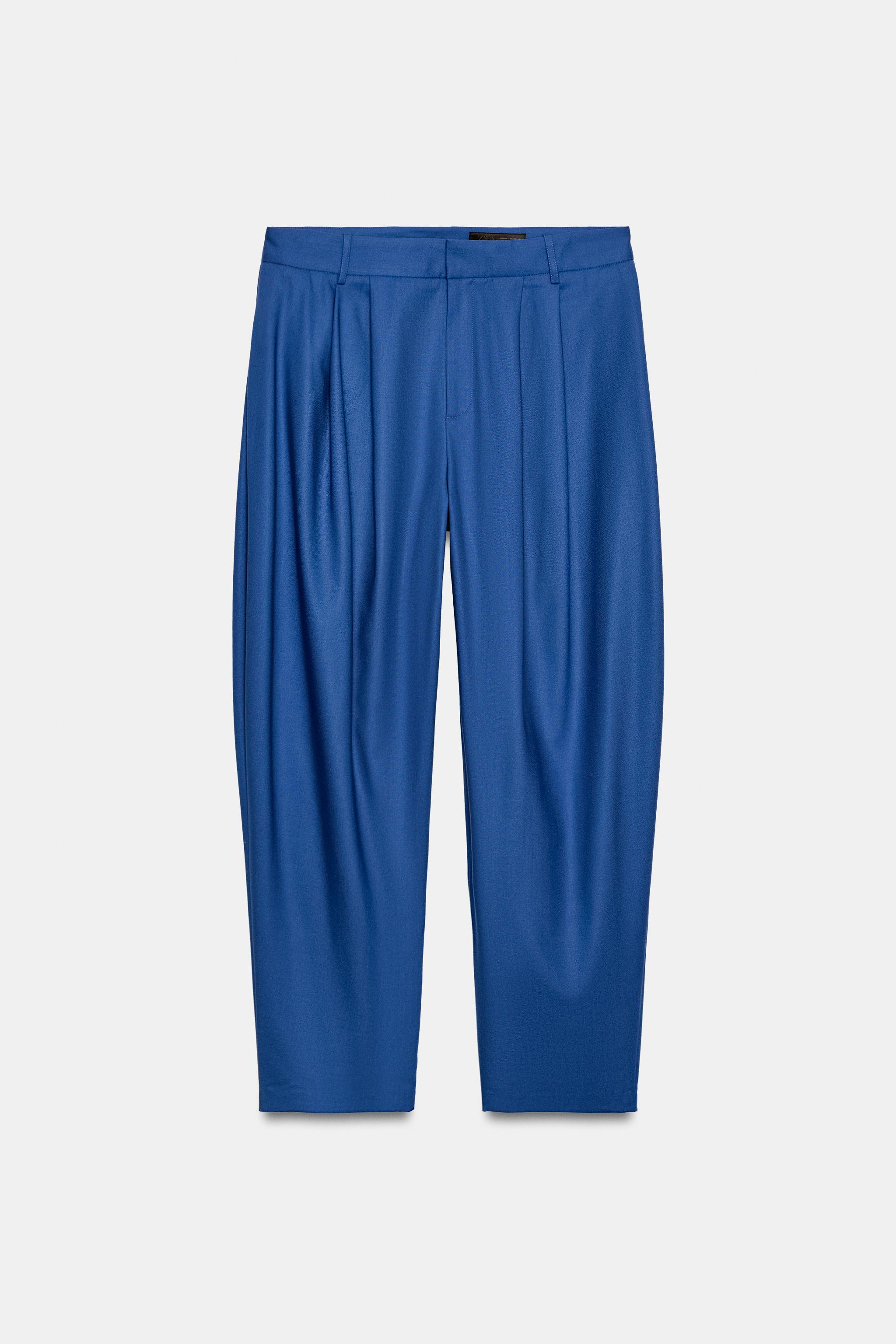 CALÇA COM VOLUME ZW COLLECTION - Azulão | ZARA Brasil