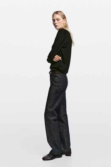 Low-rise straight-leg jeans — Blue 1