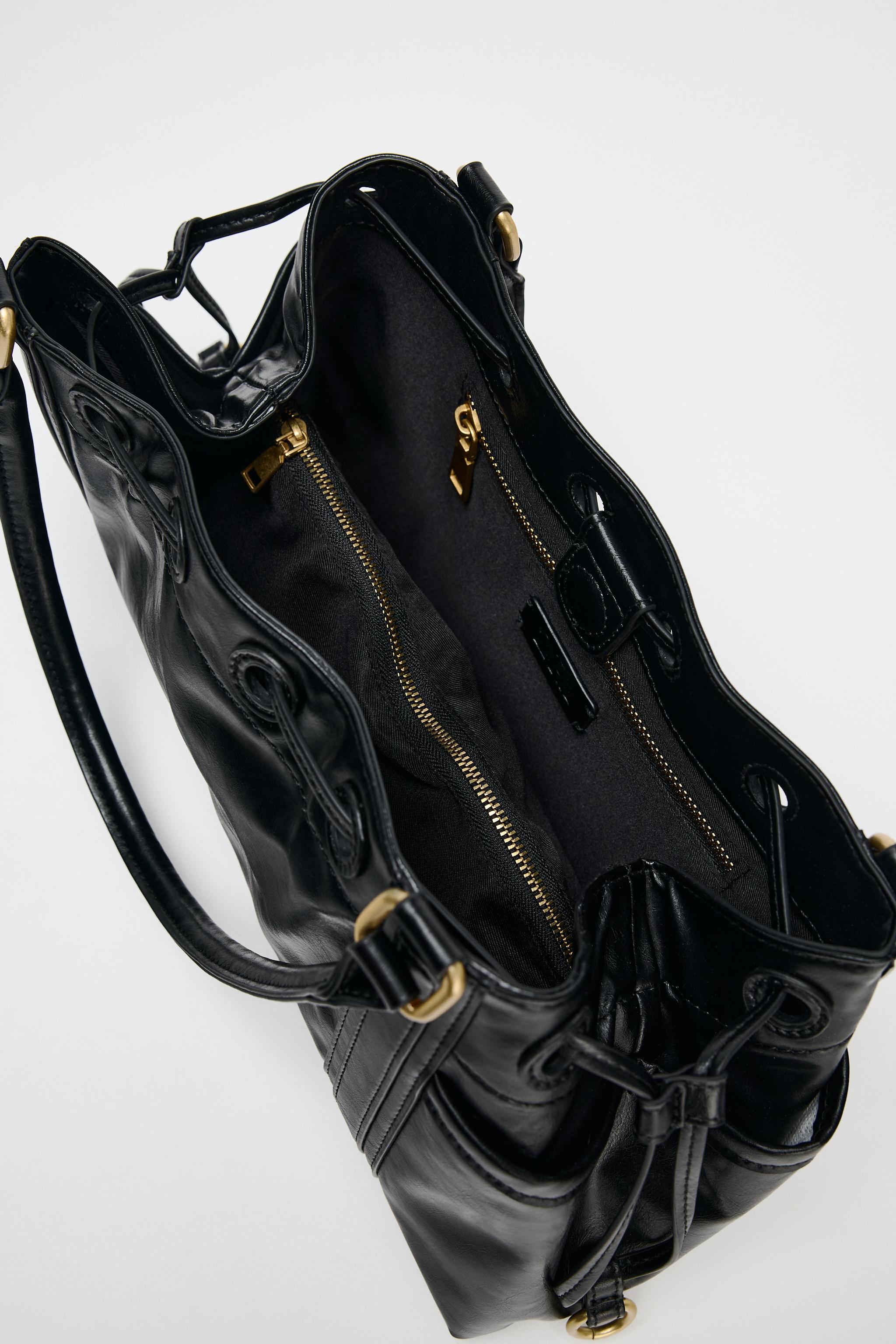 【ZARA】ディテールショルダーバッグ 6028/510/700 DETAIL SHOULDER BAG - Brown | ZARA United States
