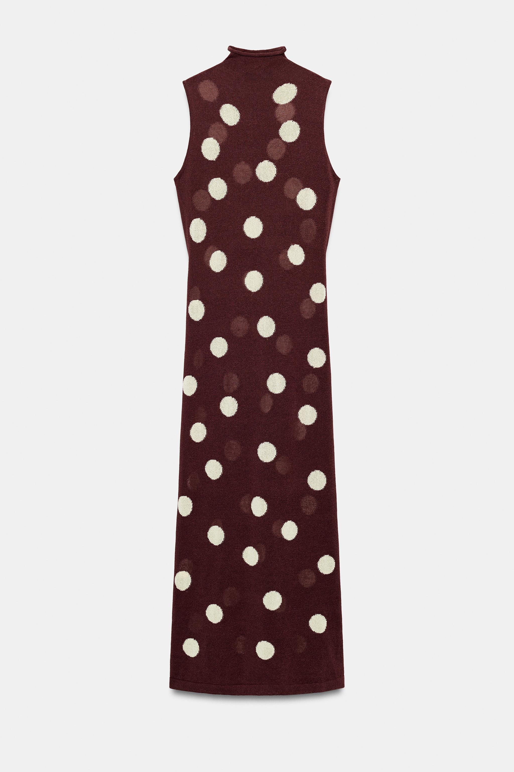 POLKA DOT KNIT DRESS