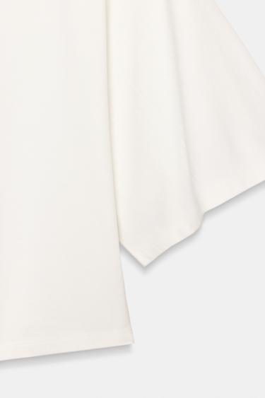 SWEAT À MANCHES CAPE - Écru de Zara - Image 7