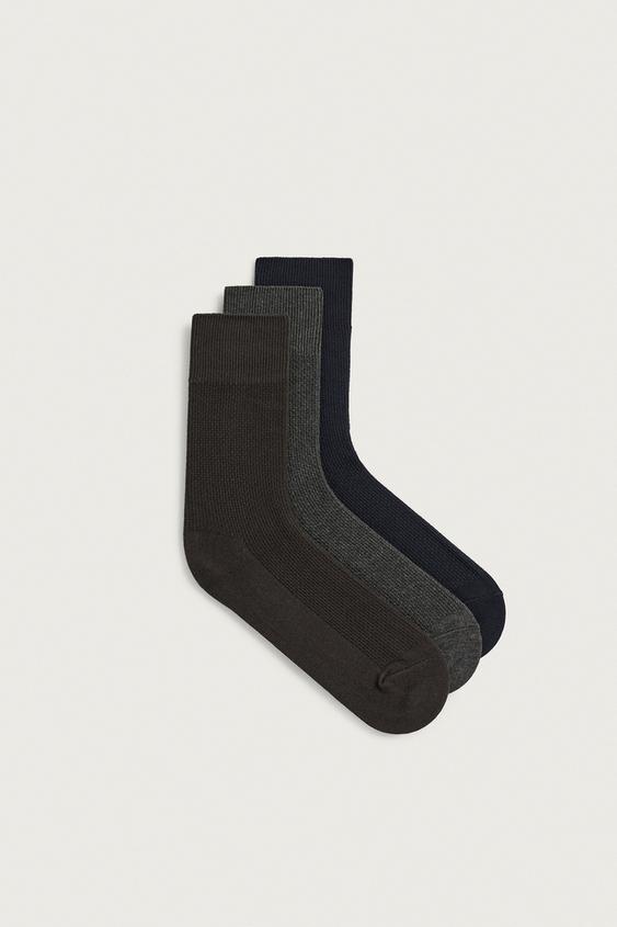 LOT DE 3 CHAUSSETTES TEXTURÉES - divers de Zara - Image 0