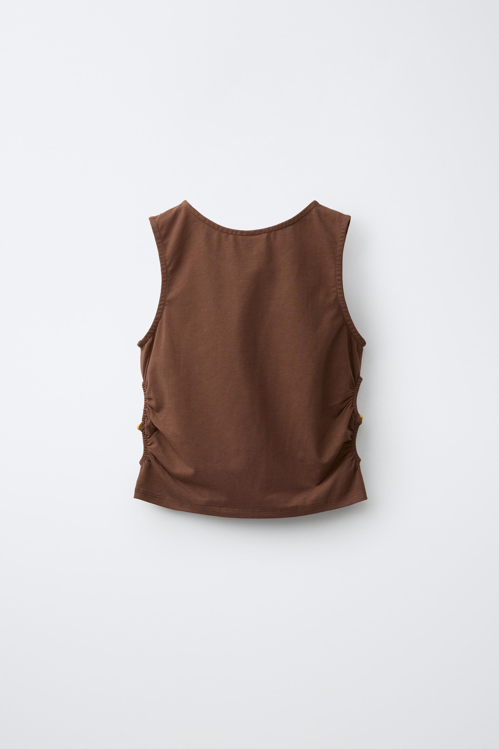 EMBROIDERED CUT-OUT T-SHIRT