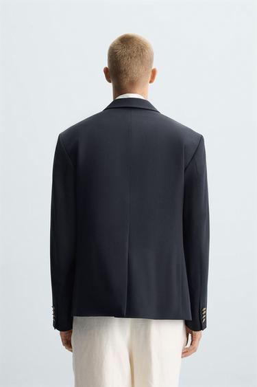DOUBLE-BREASTED BLAZER - Dark navy by Zara - Image 2