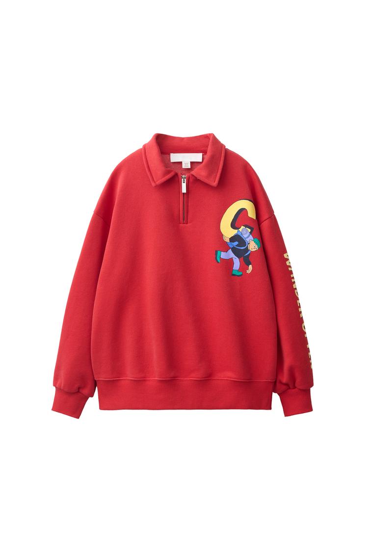 SUDADERA POLO ESTAMPADA