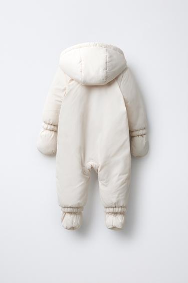 COMBINAISON EN NYLON AVEC MOUFLES ET CHAUSSONS AMOVIBLES - Écru de Zara - Image 1