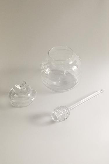 BUMBLEBEE BOROSILICATE GLASS HONEY JAR - Transparent by Zara - Image 4