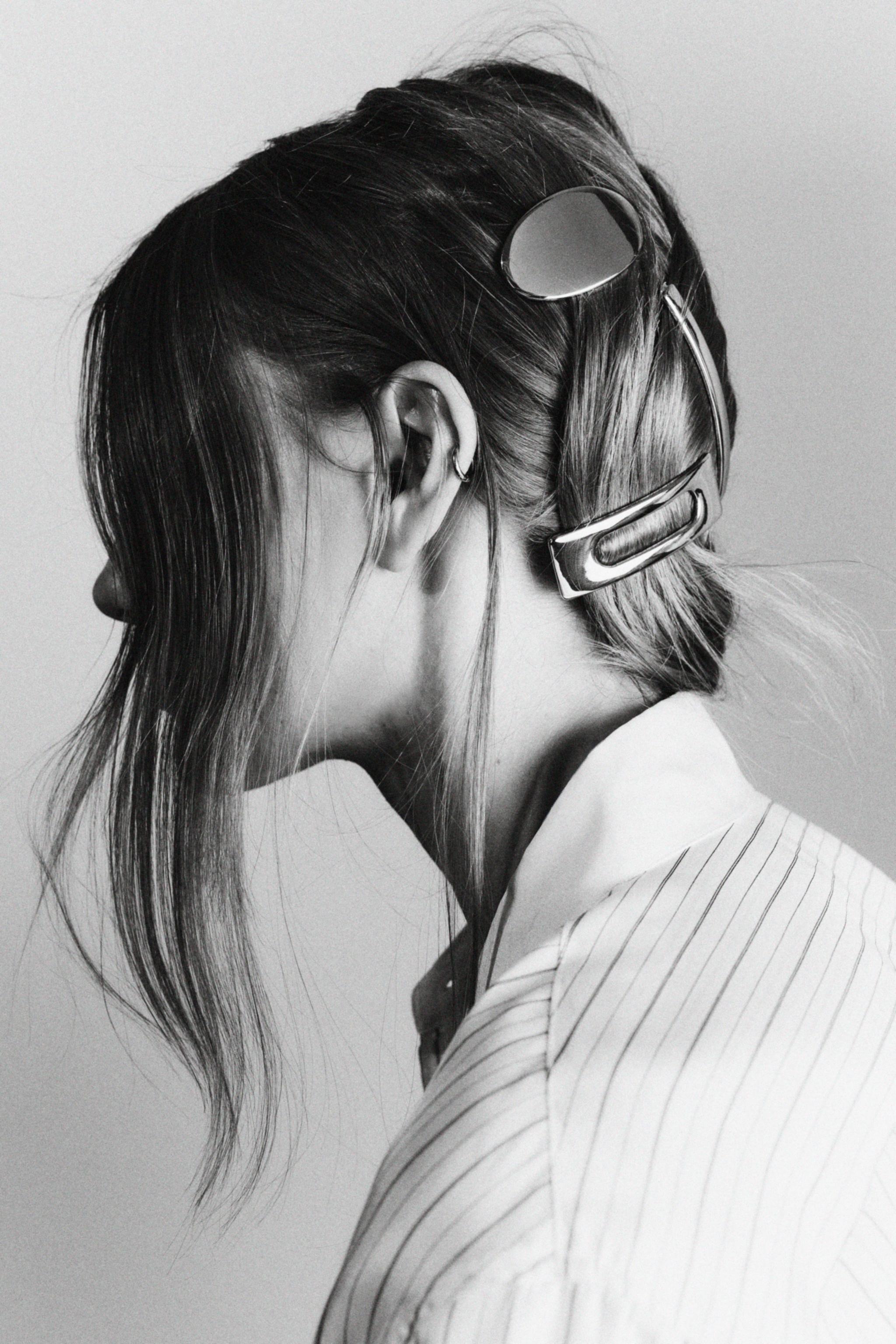 Zara GEOMETRIC METAL CLIP PACK — фото 2