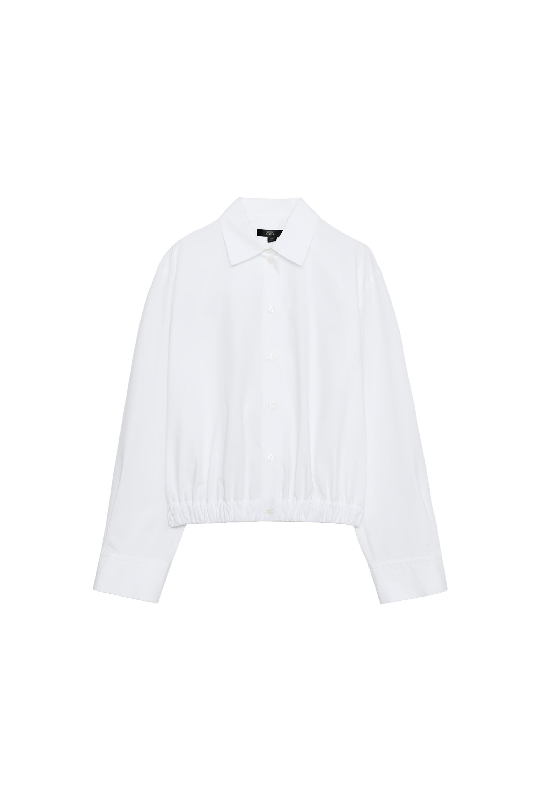 【美品】完売品 ZARA COLLECTION ポプリンシャツ S ZW COLLECTION ポプリンシャツ - ホワイト | ZARA Japan / 日本
