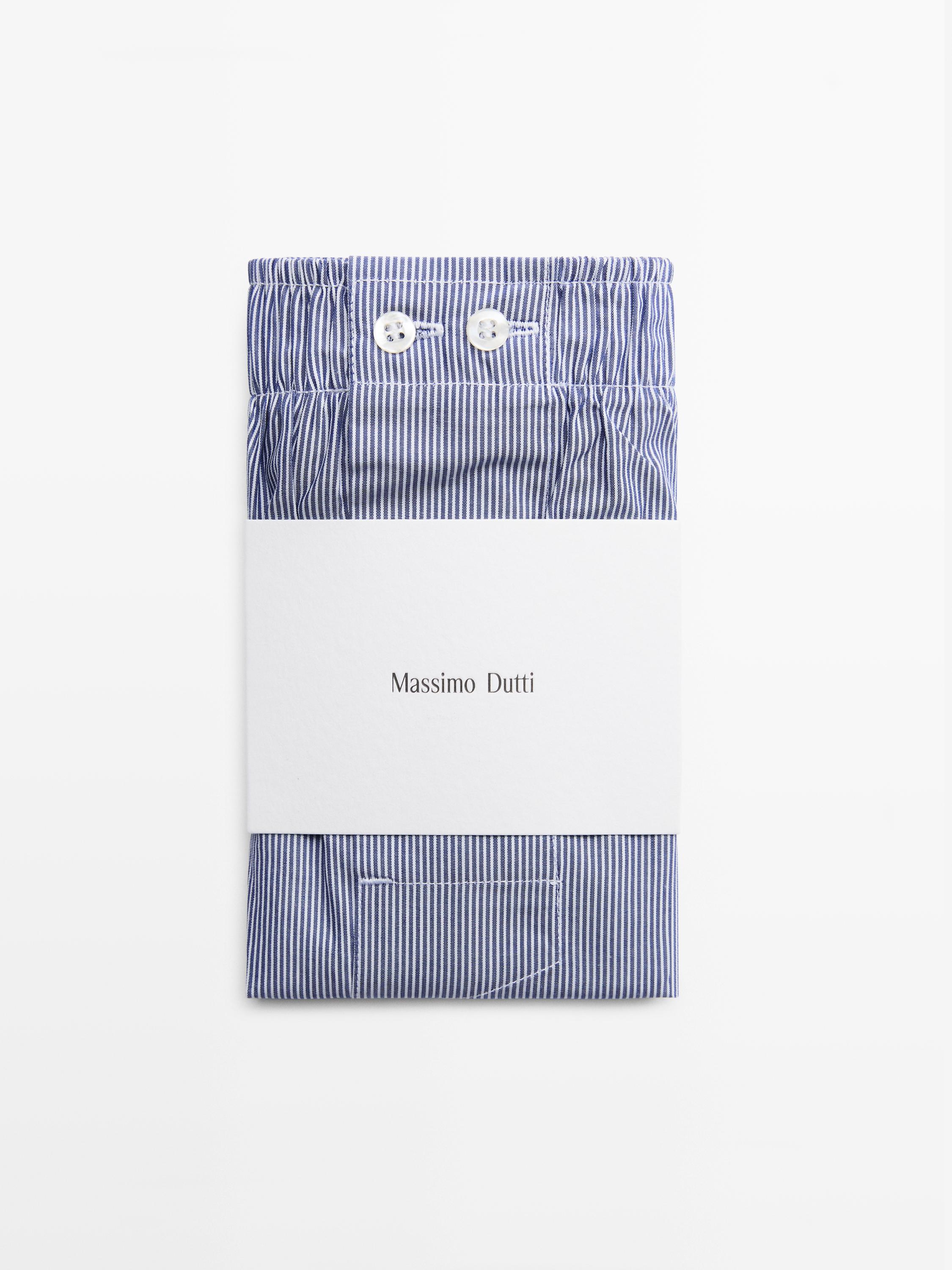 100% cotton striped boxers