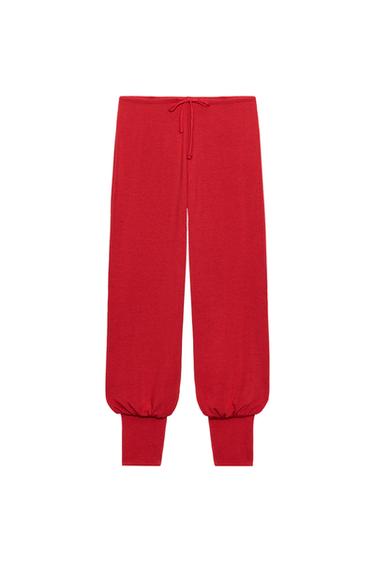 Zara BLOOMER PANTS - Red