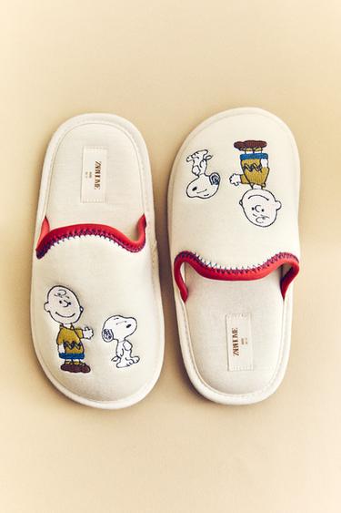 CHILDREN’S PEANUTS™ MULE SLIPPERS - Blanco Crudo de Zara - Imagen 0