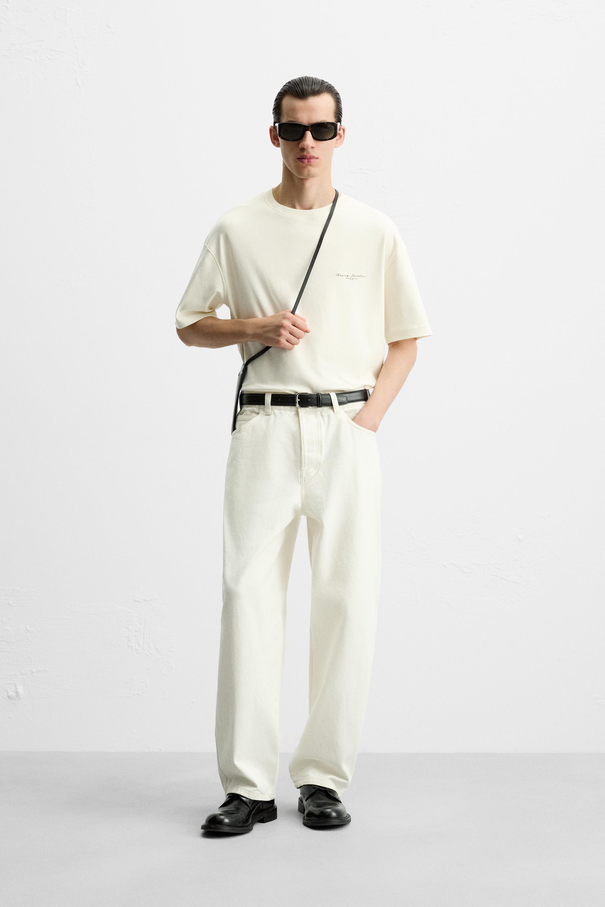 テキストプリント Tシャツ - エクリュ | ZARA Japan / 日本