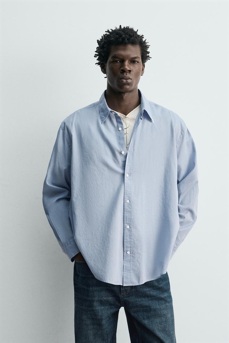ZARA COTTON VOILE SHIRT