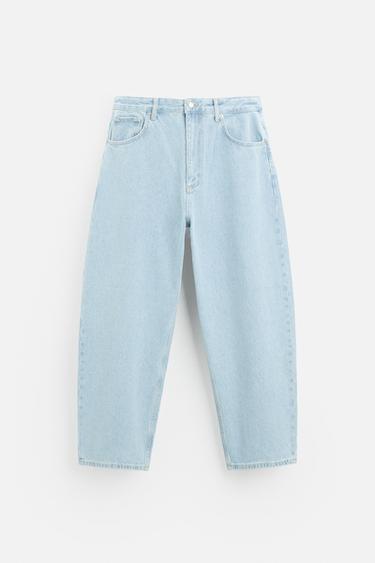 WIDE-LEG JEANS - Light blue by Zara - Image 4