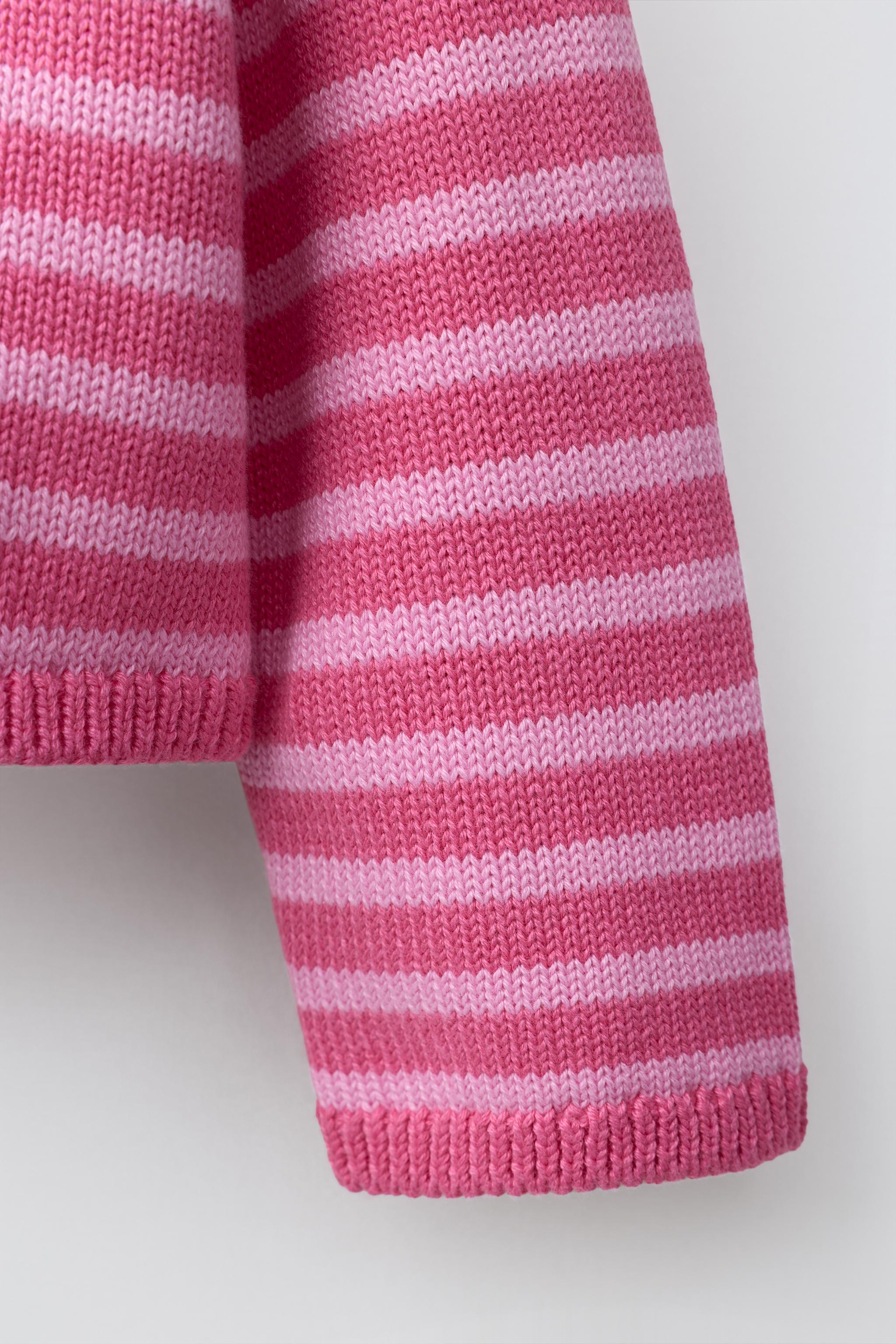 Детские кардиганы Zara STRIPED HEART CARDIGAN — фото 5