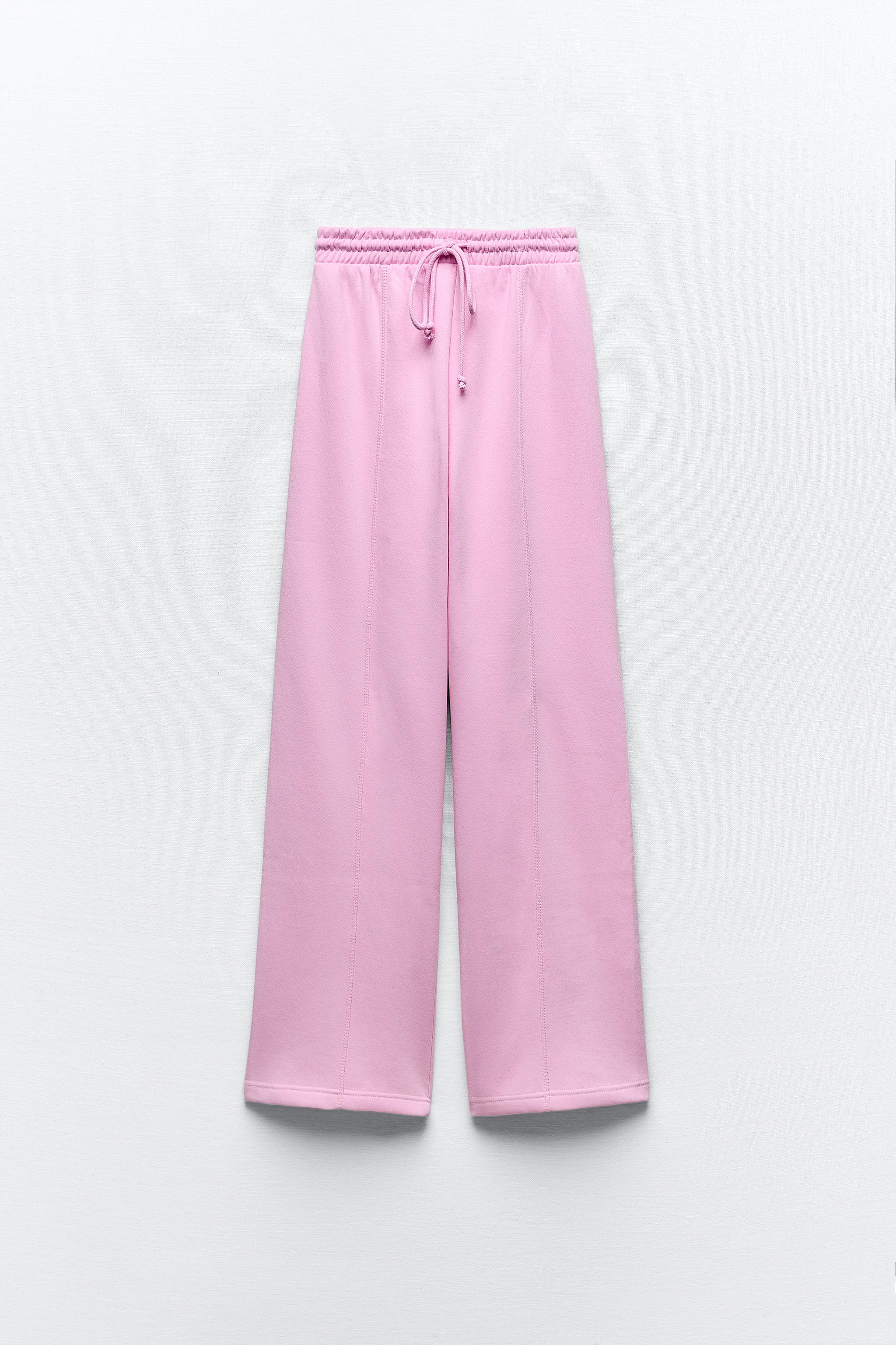 Laurra Pink | Straight-Leg Pants w/ Elastic Waist