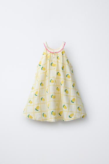 ROBE CITRONS BRODÉS CASA LAWA X ZARA KIDS - Écru de Zara - Image 1
