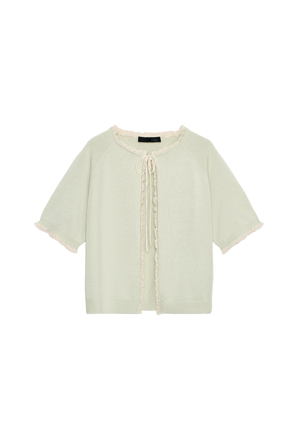 LACE BOW CARDIGAN - image 3