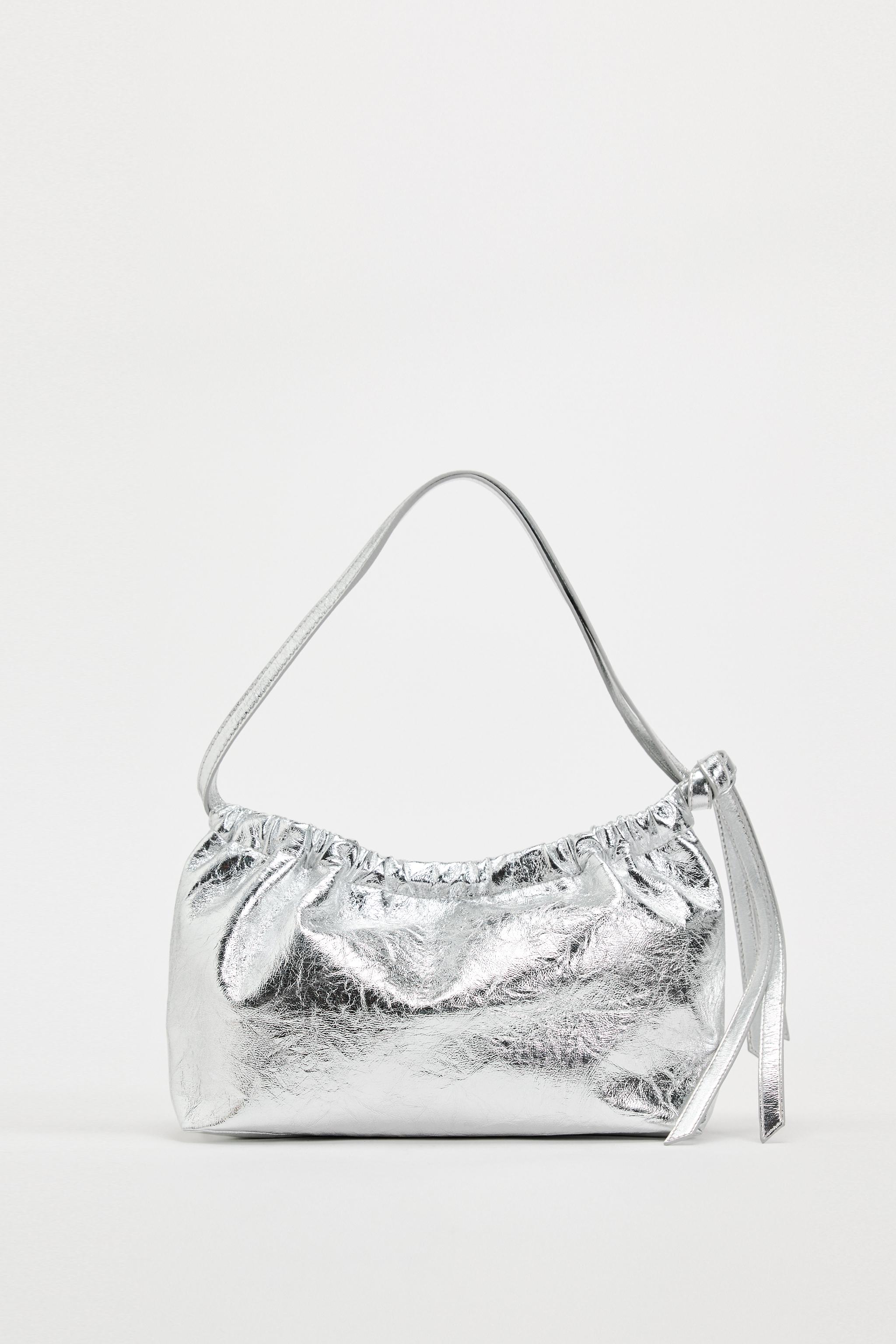 Grey store metallic bag